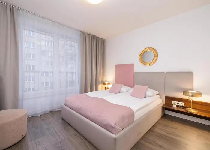 Blue And With Bright Pink Bedroom In By Renters *