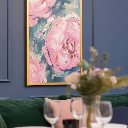 Blue And With Bright Pink Bedroom In By Renters Apartment *
